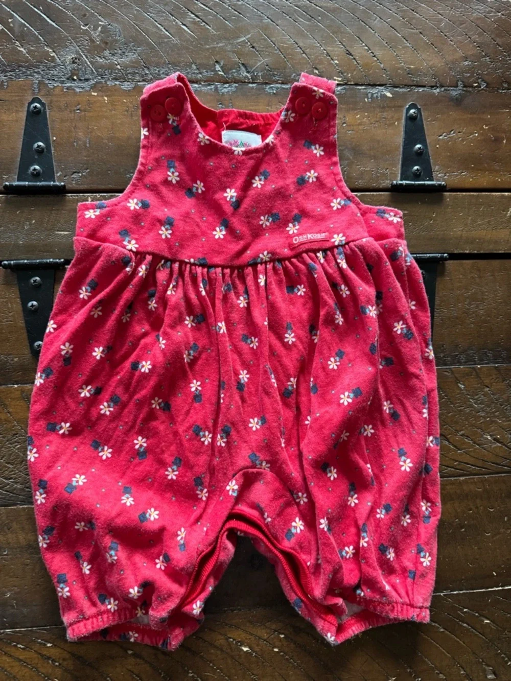 Oshkosh Daisy Overalls Vintage 3/6 months Cotton